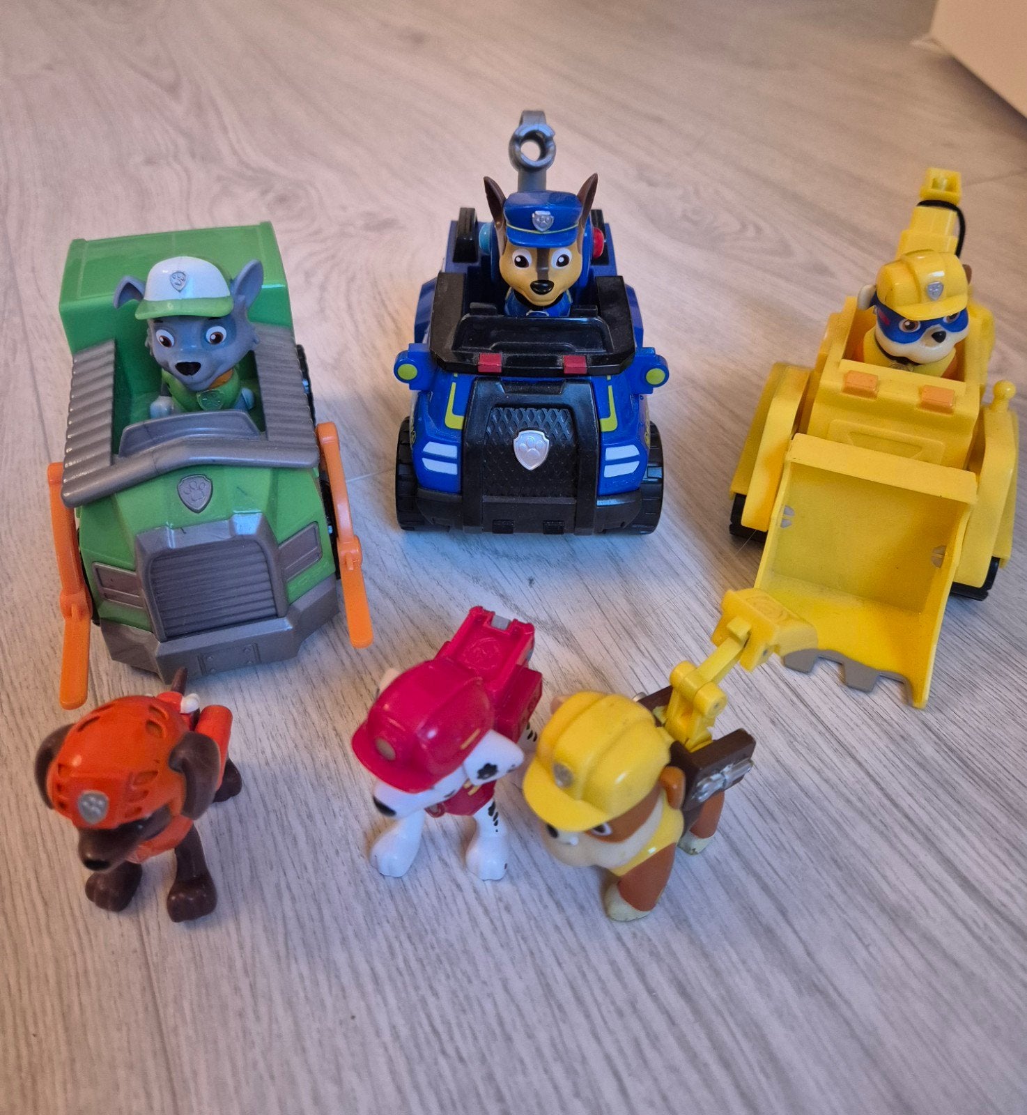 Paw Patrol speelgoed set - voertuigen en figuren, Ophalen, Gebruikt