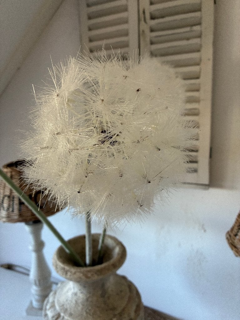 Vaas met 3 grote paardenbloemen, Ophalen, Gebruikt, 40 cm, Geschikt voor buiten