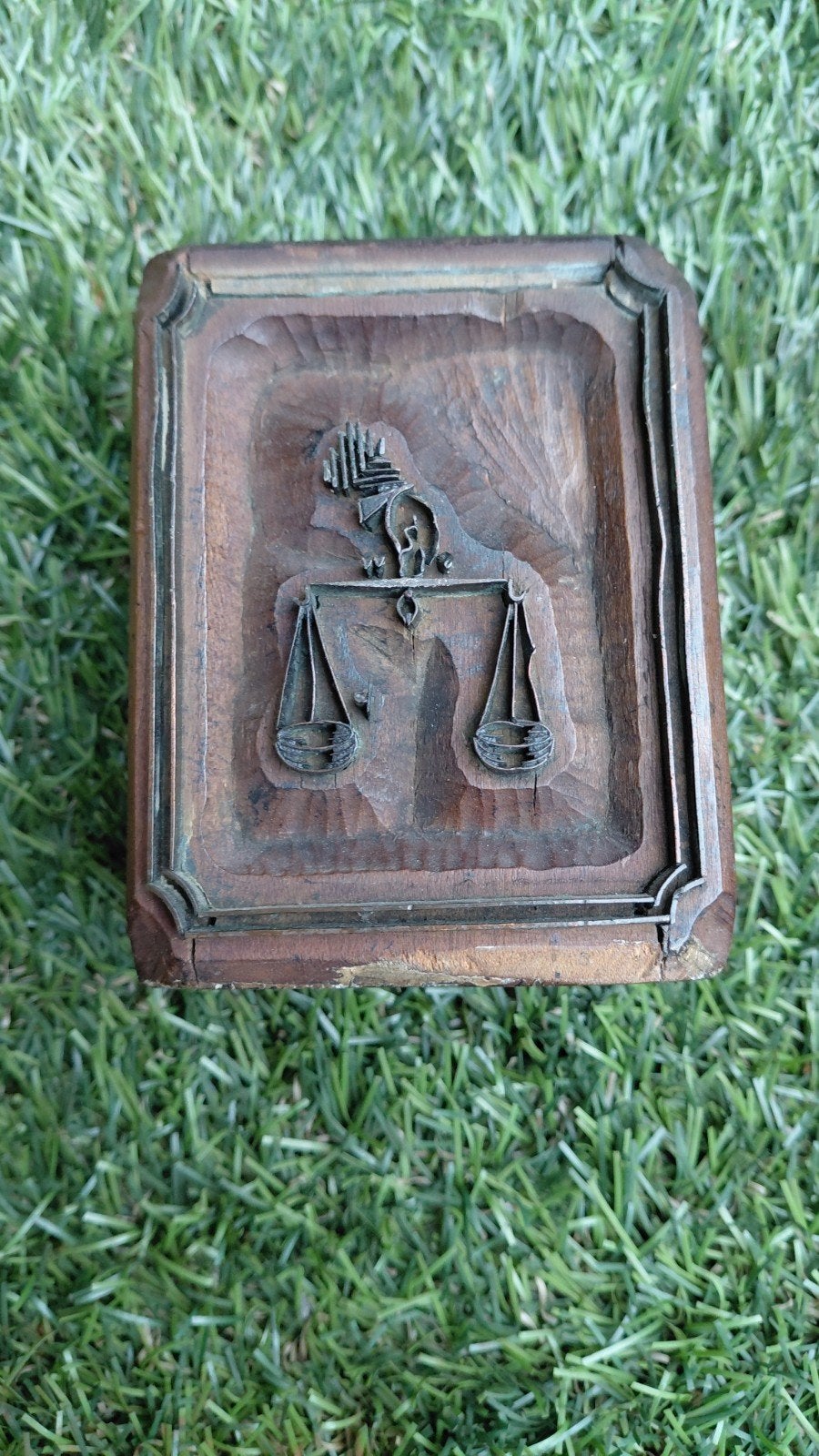 bijzondere weegschaal stempel, Ophalen of Verzenden, Metaal of Blik, Overige thema's