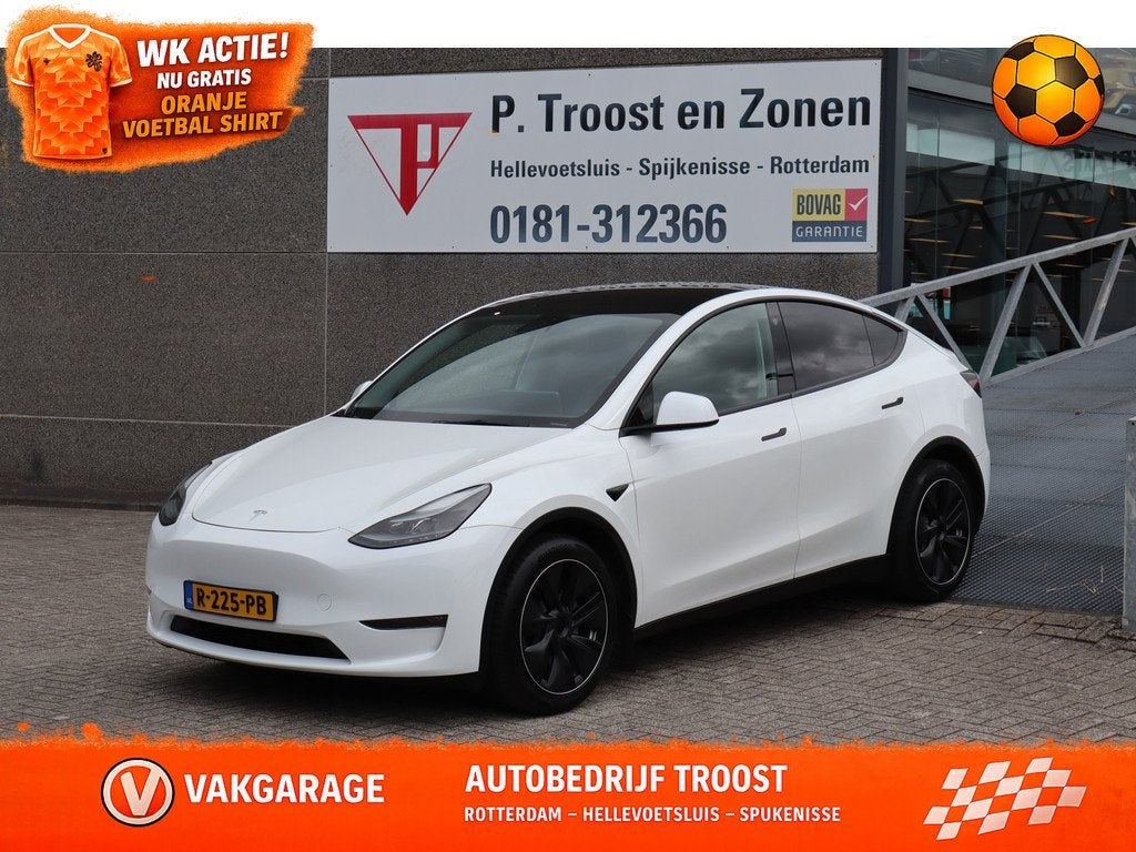 Tesla Model Y Long Range AWD 75 kWh Enhanced Autopilot 93% S, Automaat, 12 maanden, Gebruikt, Zwart