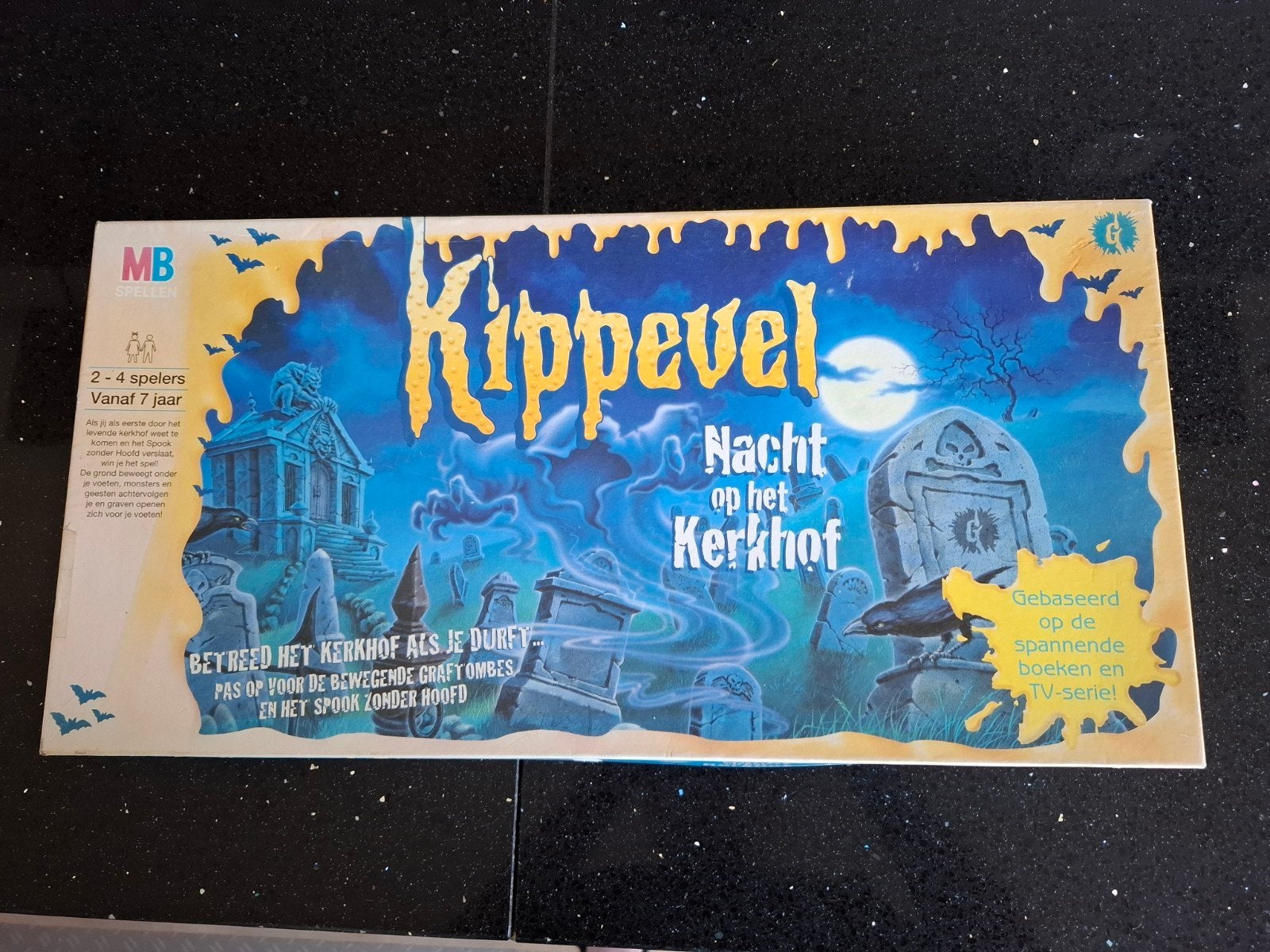 Kippevel Nacht op het Kerkhof bordspel, Drie of vier spelers, Ophalen of Verzenden, Gebruikt, MB