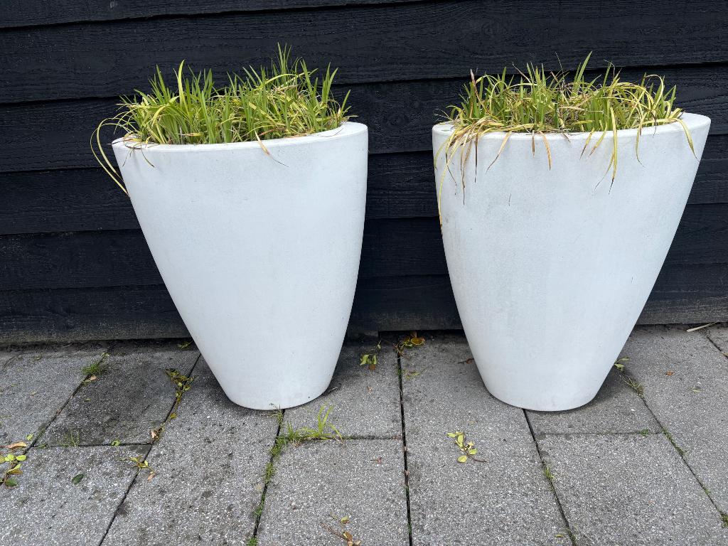 Bloempotten Elho wit 4 stuks, Ophalen, Kunststof, Gebruikt, 40 cm of meer