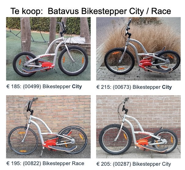 Te koop: Diverse Batavus Bikestepper City / Race modellen., Ophalen