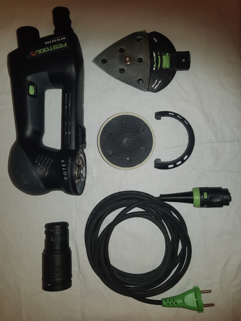 Festool RO 90 DX FEQ-Plus (in Systainer), Ophalen, Zo goed als nieuw, Minder dan 600 watt, Excentrische schuurmachine