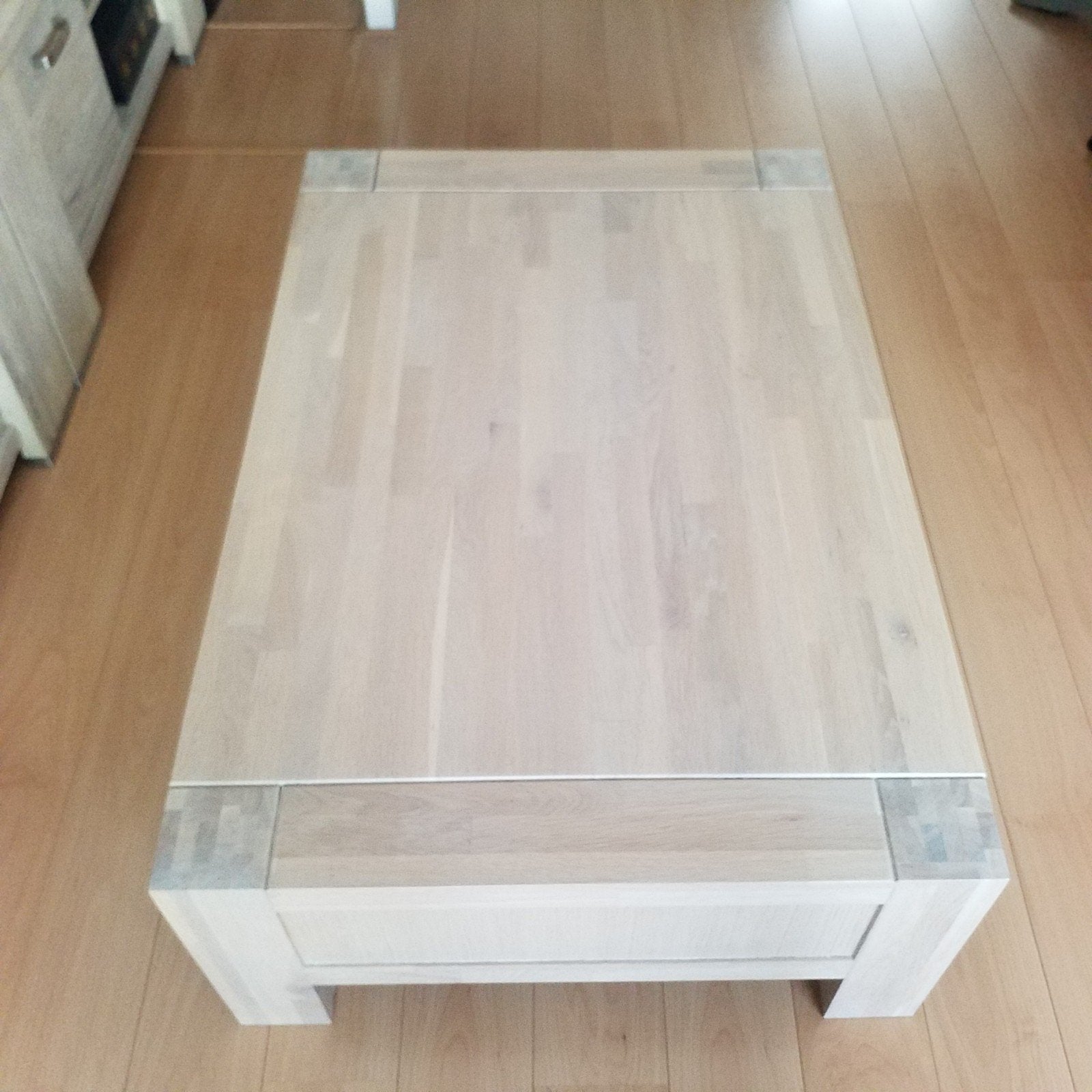 White wash salontafel, Huis en Inrichting, Tafels | Salontafels, Ophalen, 100 tot 150 cm, 50 tot 100 cm, Zo goed als nieuw