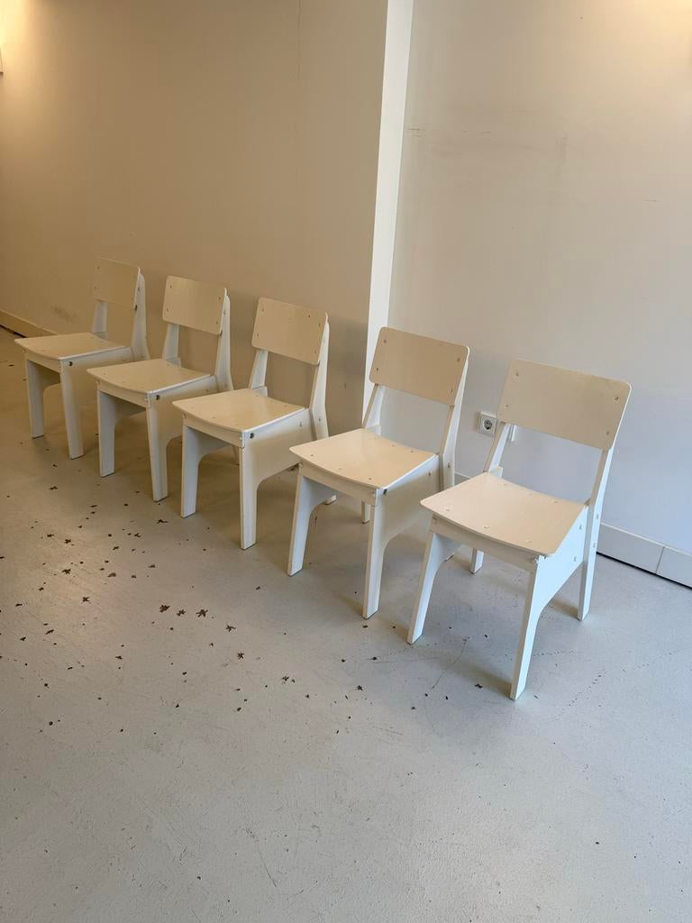 Zeldzame Piet Hein Eek stoelen!, Ophalen, Design Piet Hein Eek, Wit, Nieuw