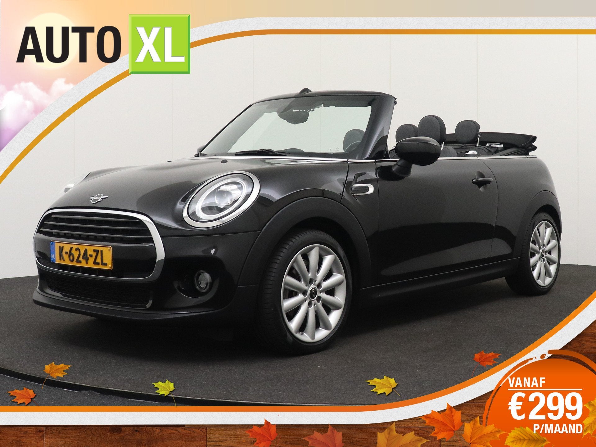 MINI Cabrio 1.5 136 PK Aut. Cooper Facelift Navi Climate LED, Dealer onderhouden, Gebruikt, Euro 6, Cabriolet