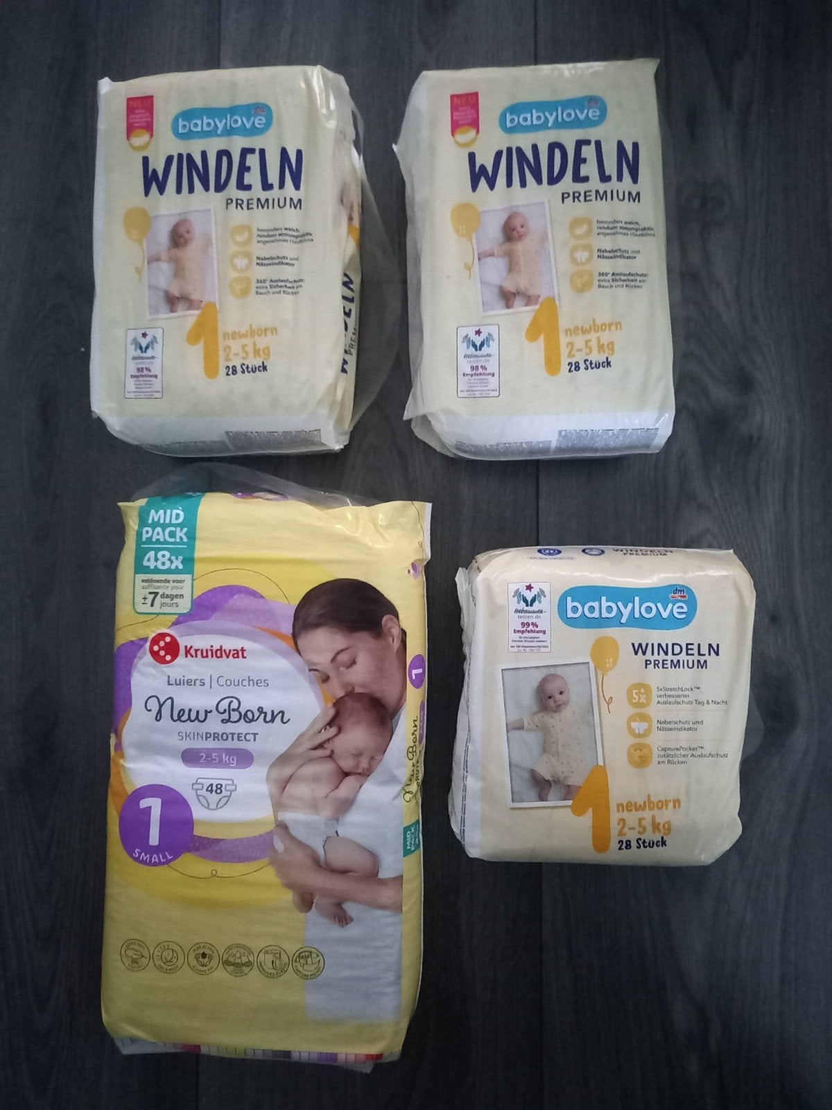 Babylove en Kruidvat Newborn Luiers Maat 1 (2-5 kg), Ophalen, Nieuw