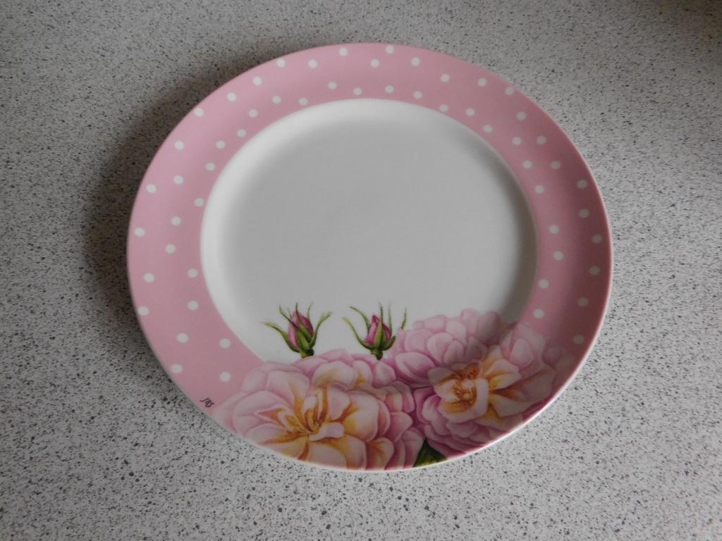Bord 21 cm. Roses JBS Janneke Brinkman, Huis en Inrichting, Keuken | Servies, Ophalen of Verzenden, Zo goed als nieuw, Bord(en)