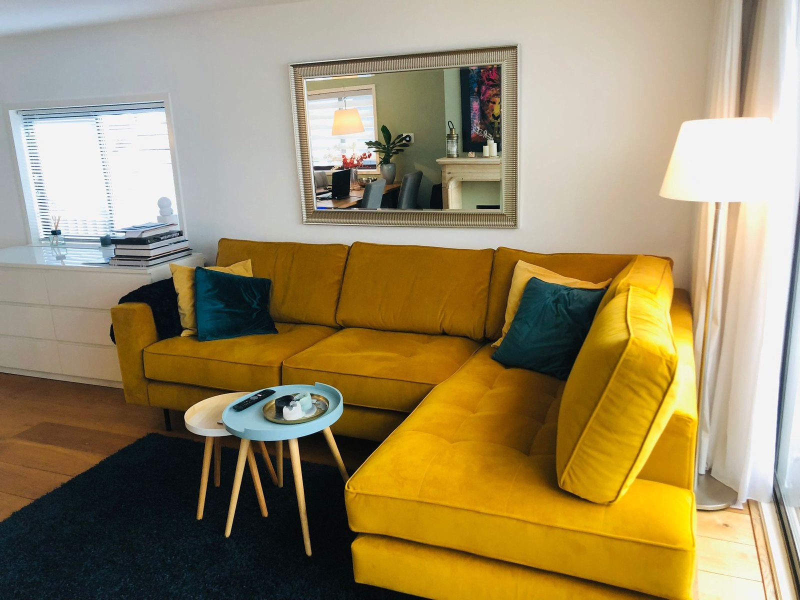 Lounge / Hoekbank Delora, Huis en Inrichting, Banken | Complete zithoeken, Ophalen of Verzenden, Zo goed als nieuw, Stof