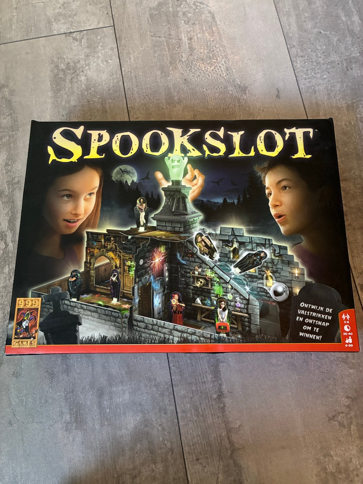 Spookslot - Griezelig Gezinsspel, Drie of vier spelers, Ophalen of Verzenden, Gebruikt
