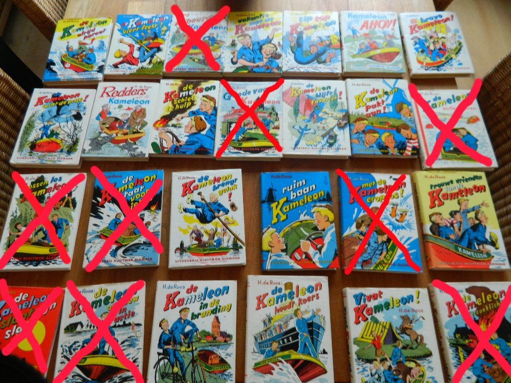 15x vintage Kameleon ( 1e en 2e drukken) los 8.50 euro, Boeken, Ophalen of Verzenden, Zo goed als nieuw, H. de Roos, Fictie