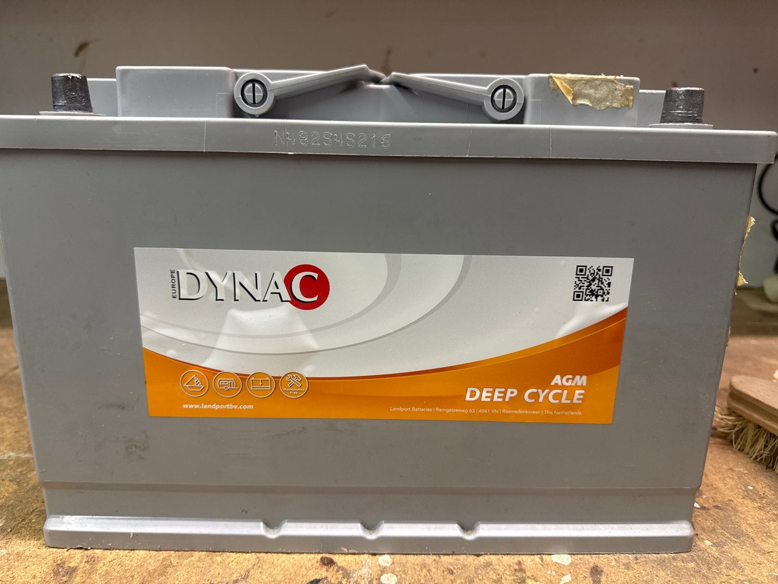 DYNA C AGM Deep Cycle Accu - 105 Ah, Ophalen, Gebruikt, Universele onderdelen