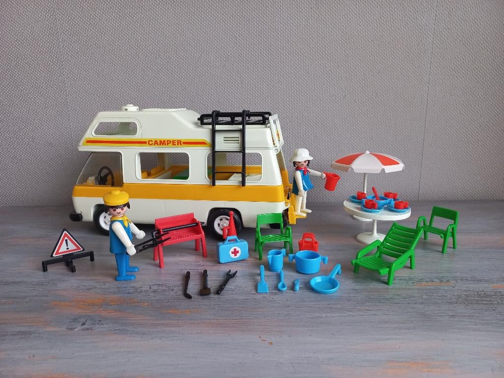 Playmobil Vintage Camper (3258), Ophalen of Verzenden, Gebruikt, Complete set