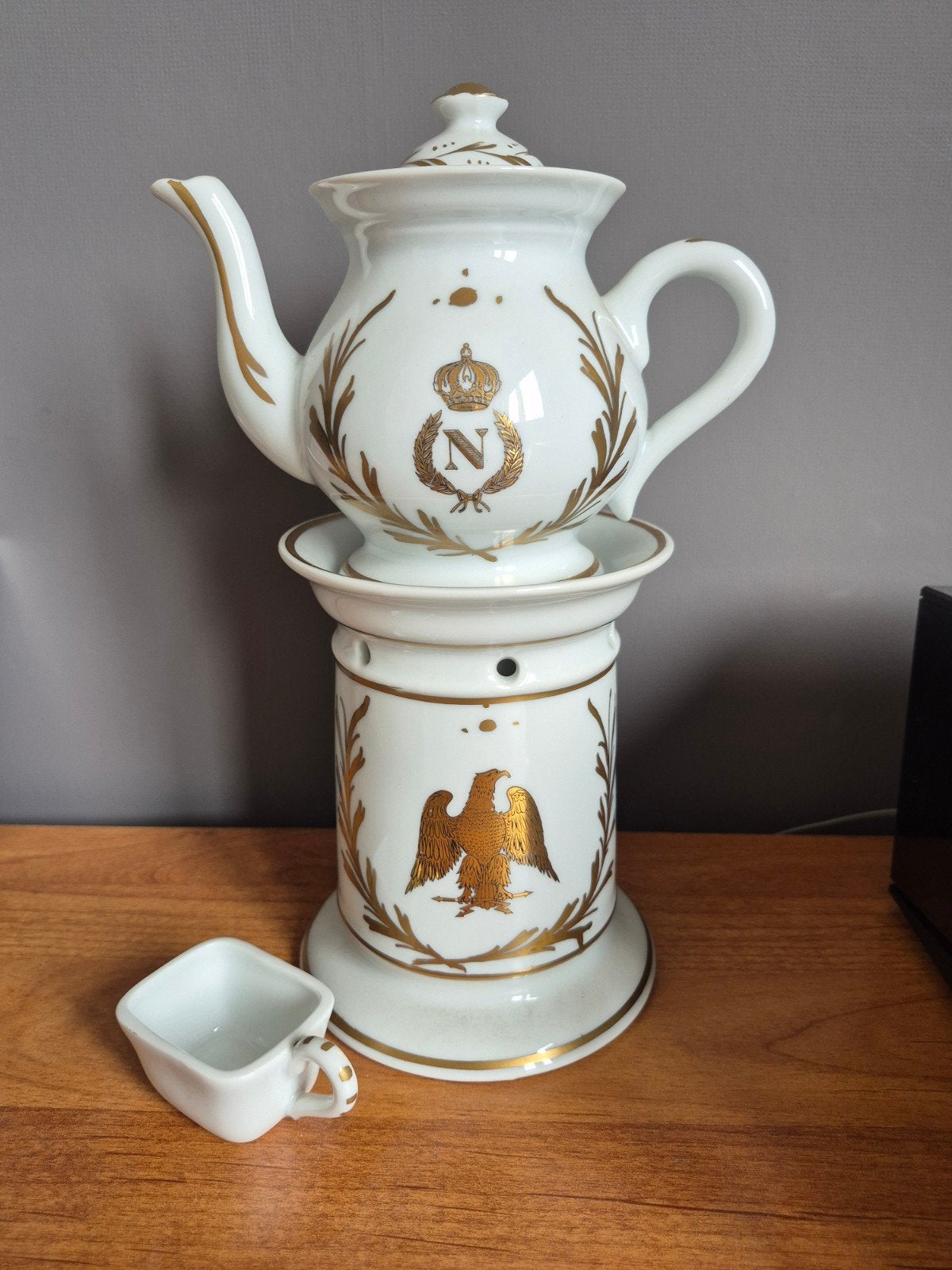 Antiek Frans porseleinen theepot - Napoleonisch, Ophalen of Verzenden