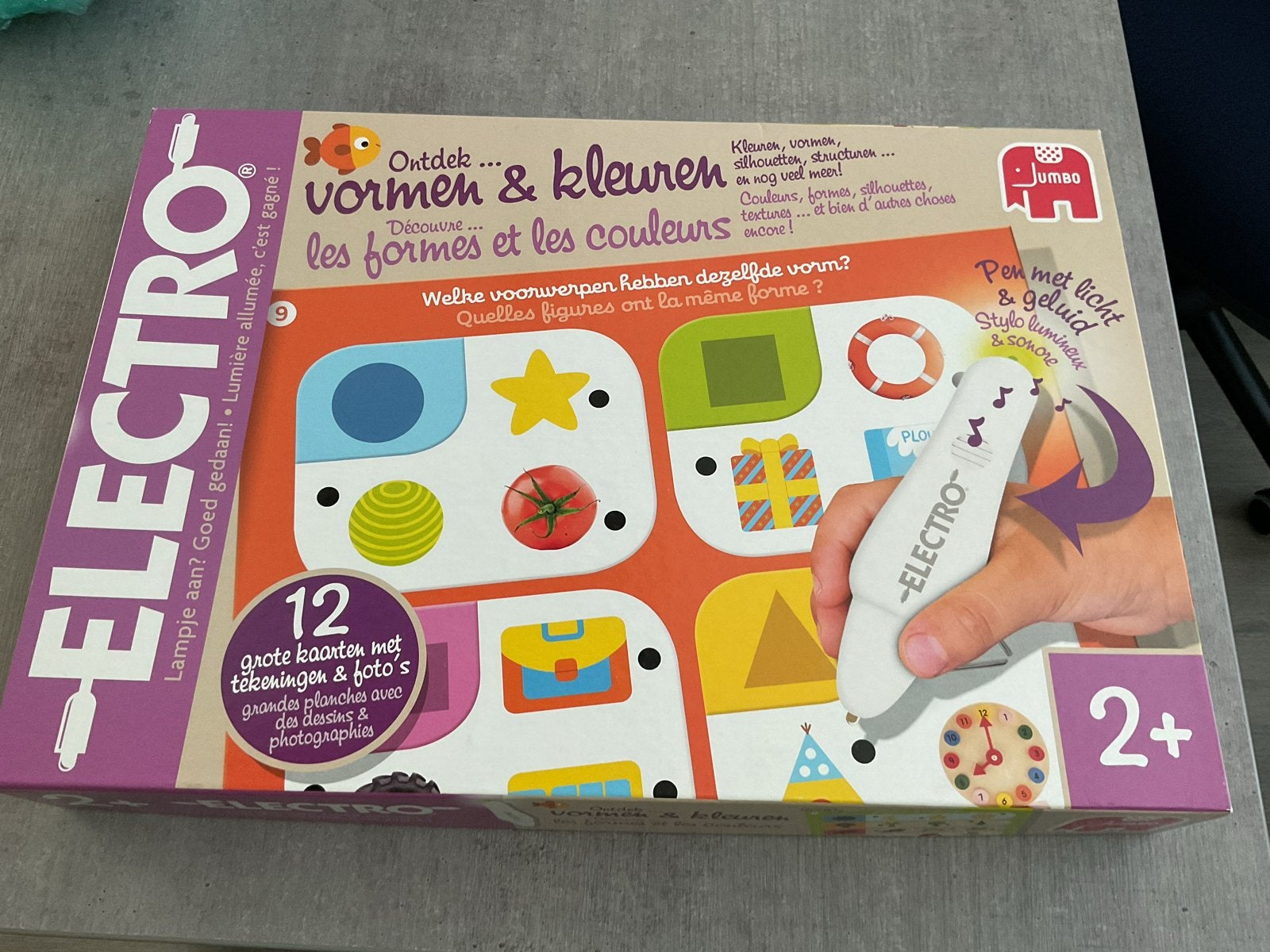 Jumbo Electro Vormen & Kleuren - Educatief spel 2+, Ophalen of Verzenden, Zo goed als nieuw, Elektronica, Met licht