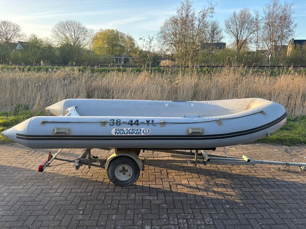 Nette silvermarine rib rubberboot 420, Watersport en Boten, Zo goed als nieuw, Benzine, Minder dan 70 pk, Overige materialen