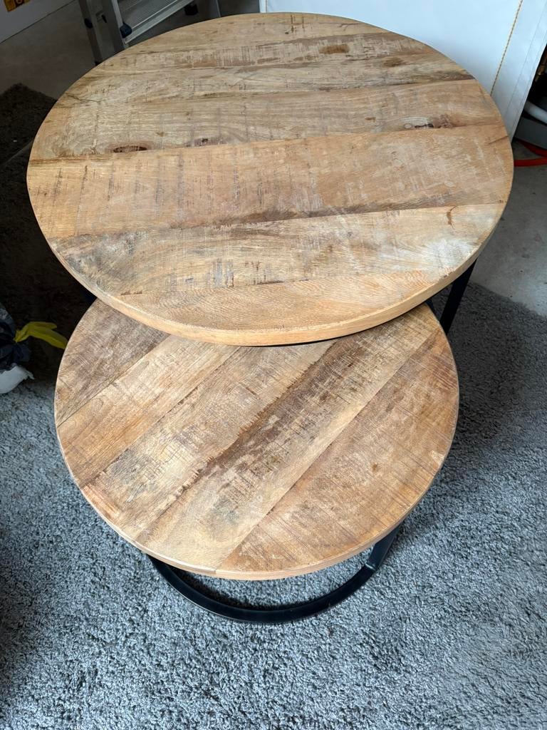 Salontafel, Huis en Inrichting, Gebruikt, 50 tot 100 cm, Rond, 50 tot 100 cm