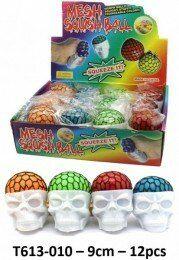 PARTIJ SQUEEZE BALL SKULL 9CM, Diversen, Rommelmarktspullen, ., Nieuw, Ophalen of Verzenden, .