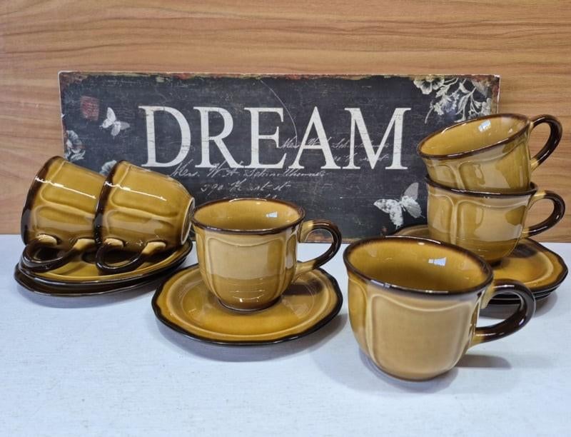 Vintage kopje,  Pruszkow Porcelit Polen,  6 beschikbaar, Antiek en Kunst, Antiek | Servies los, Ophalen of Verzenden