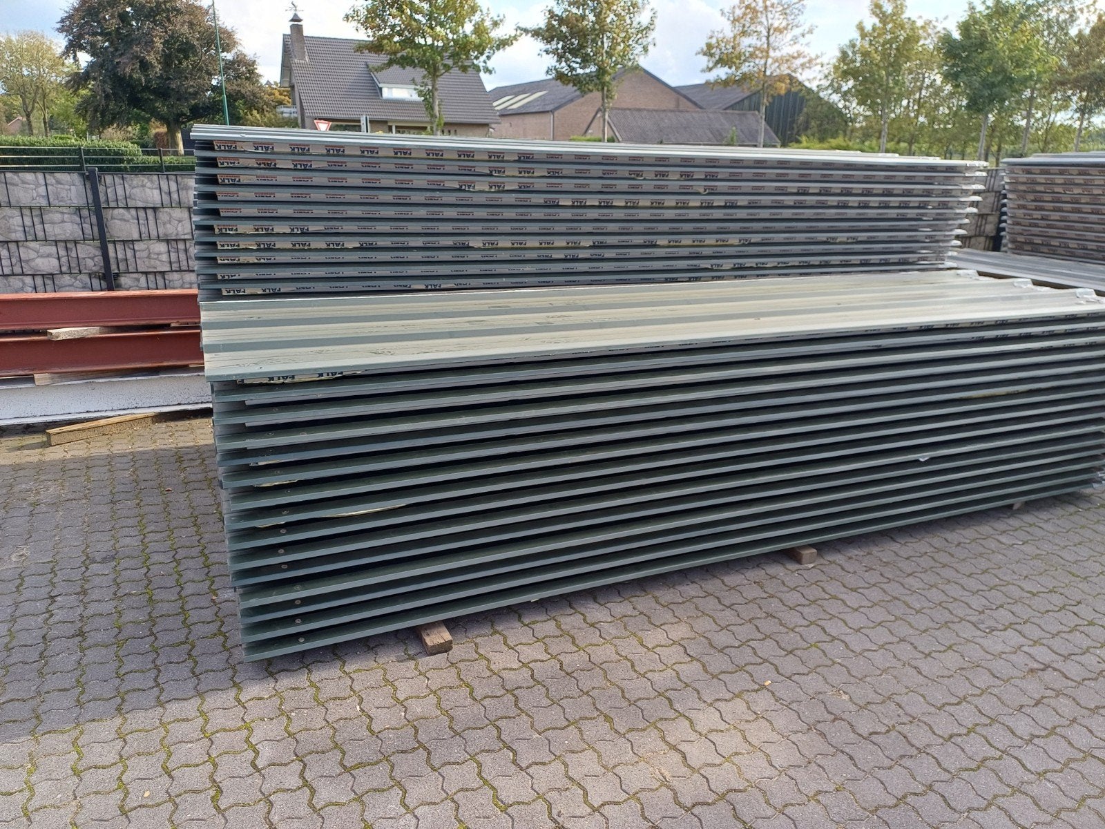 geisoleerde dakplaten  groen, Ophalen, Metaal, 15 m² of meer, Dakplaat of Dakpanplaat