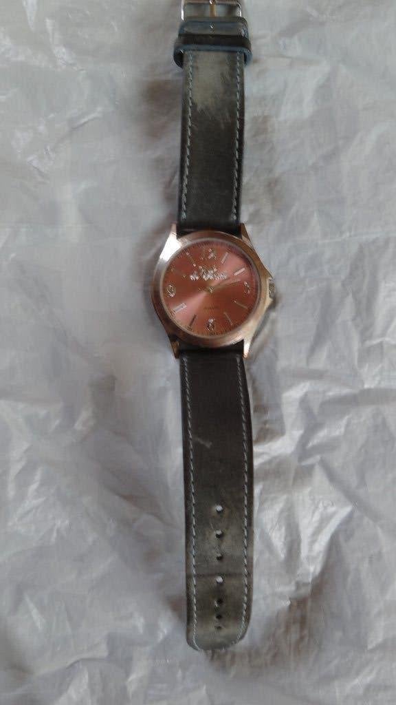 Horlogebandje echt leder , IGS , met GRATIS een artikel, Sieraden, Tassen en Uiterlijk, Horloges | Dames, Overige merken, Overige materialen