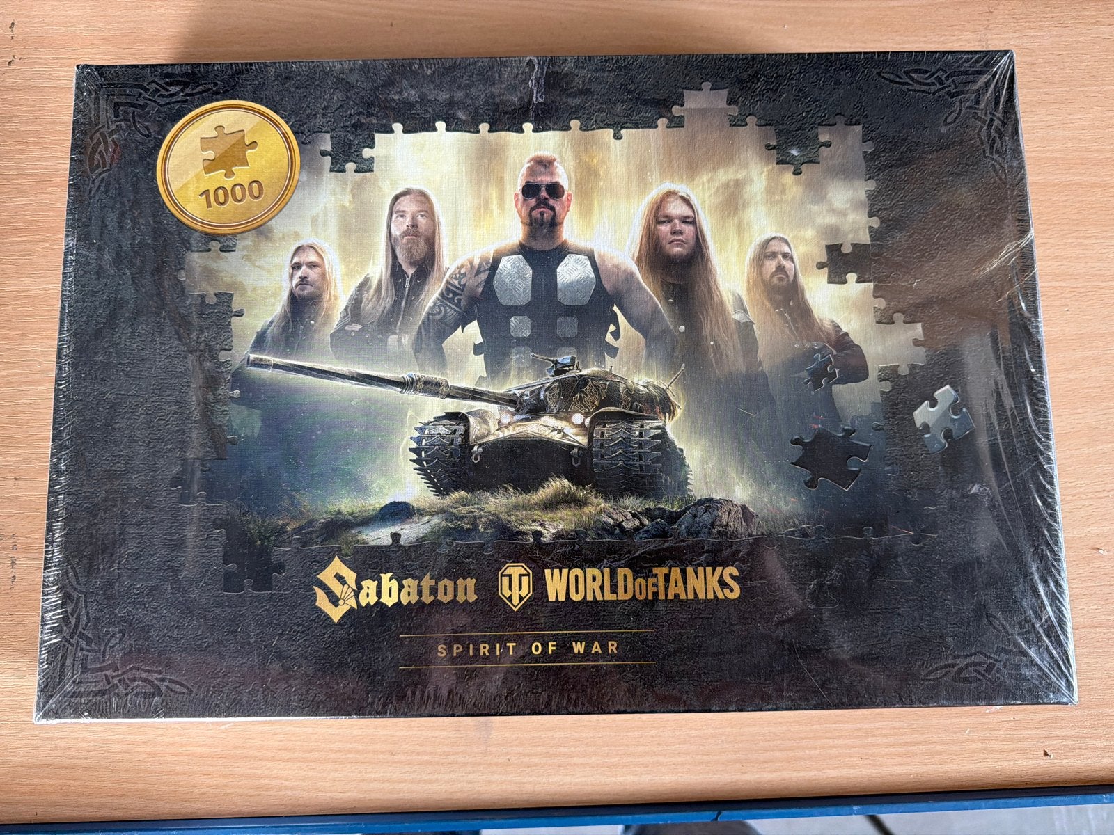 Sabaton World of Tanks Spirit of War 1000 stukjes puzzel, Ophalen of Verzenden, 500 t/m 1500 stukjes, Nieuw, Legpuzzel