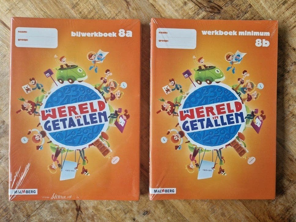 Rekenen groep 8 Bijwerkboek 8a en 8b van Wereld in Getallen, Ophalen of Verzenden, Nieuw, Overige niveaus, Malmberg