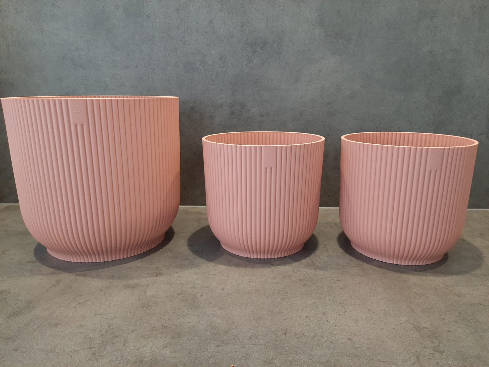 Bloempotten set van ELHO delicaar roze te koop, Rond, Zo goed als nieuw, Minder dan 40 cm, Aardewerk