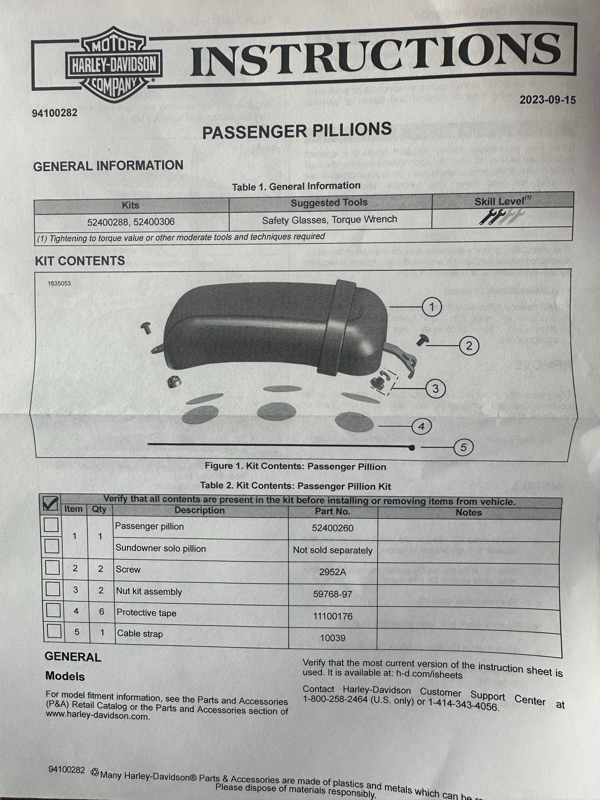Harley-Davidson passagierszitting, voetsteunen en rugleuning, Ophalen of Verzenden, Nieuw