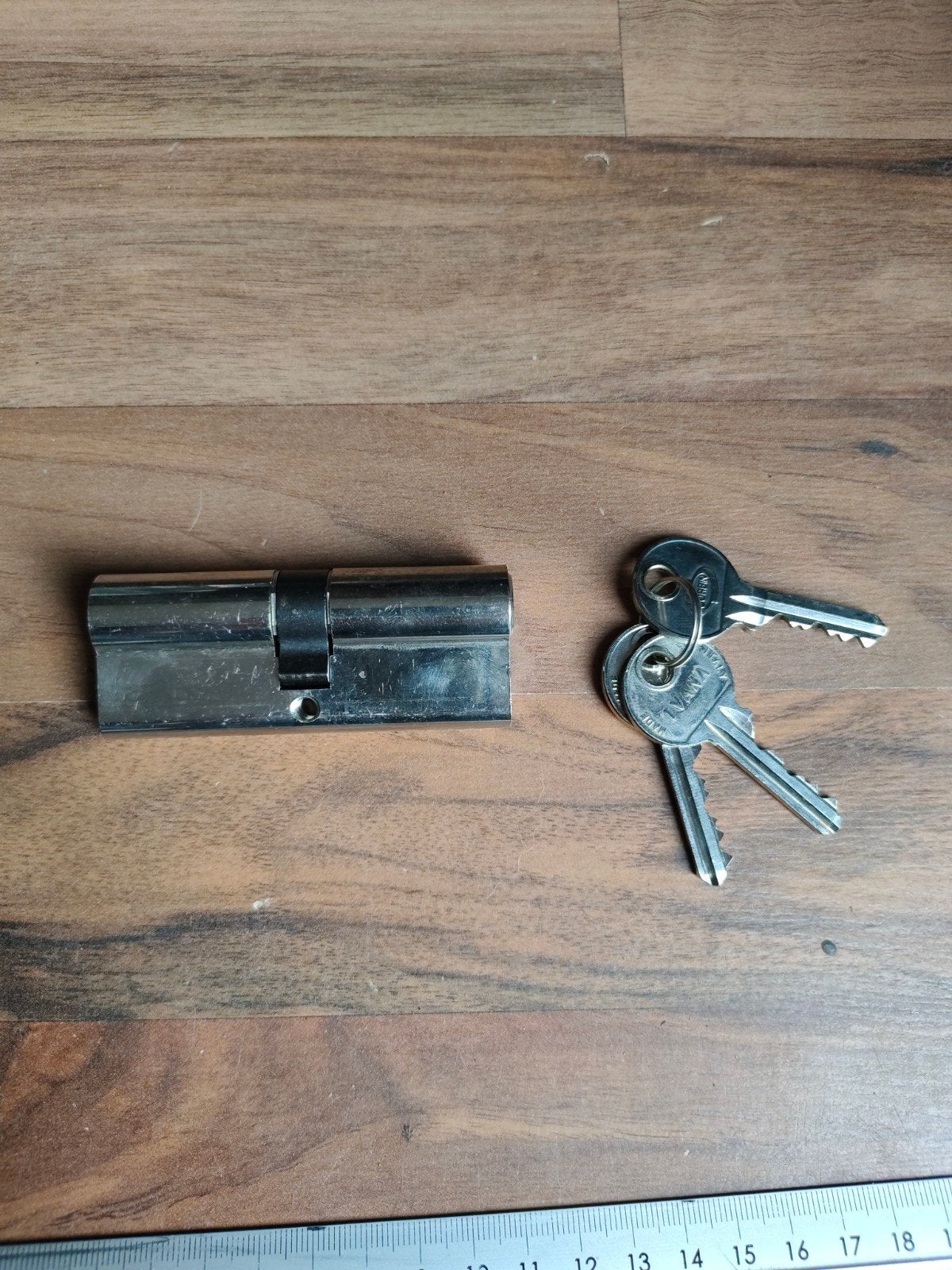 Ivana corbin 40/40 cilinderslot met 3 sleutels, Doe-het-zelf en Verbouw, Ophalen of Verzenden, Rvs, Slot