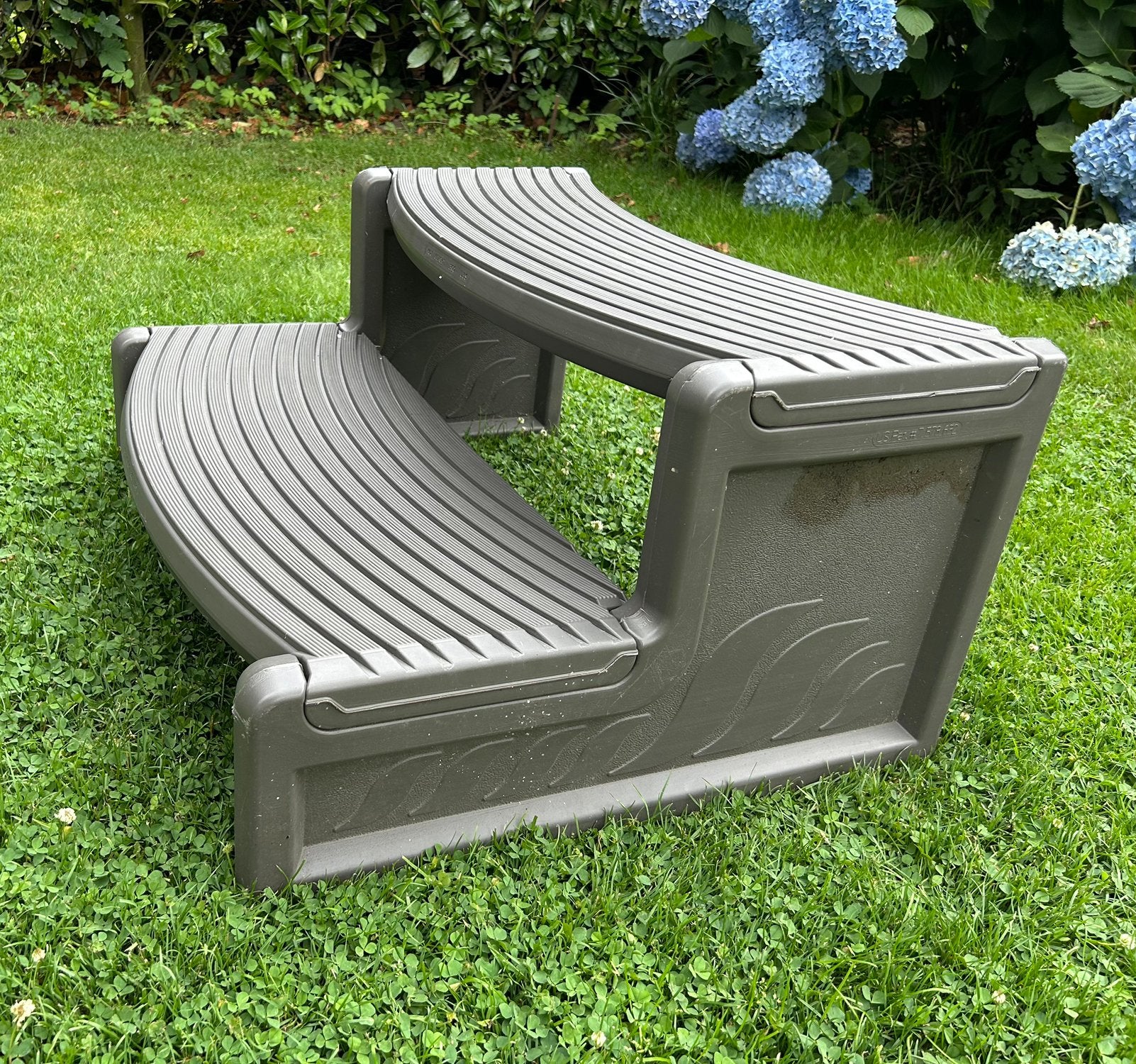 Spa step Dark Grey jacuzzi trap, Ophalen, Zo goed als nieuw, Kunststof
