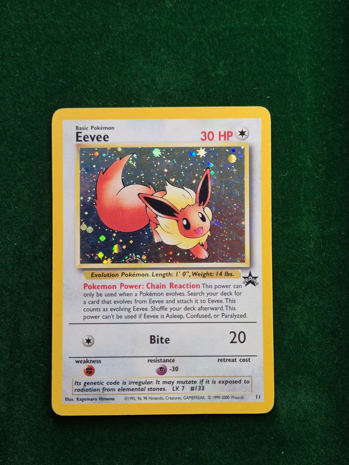 Eevee - Black Star Promo 11, Verzenden, Zo goed als nieuw, Losse kaart, Foil