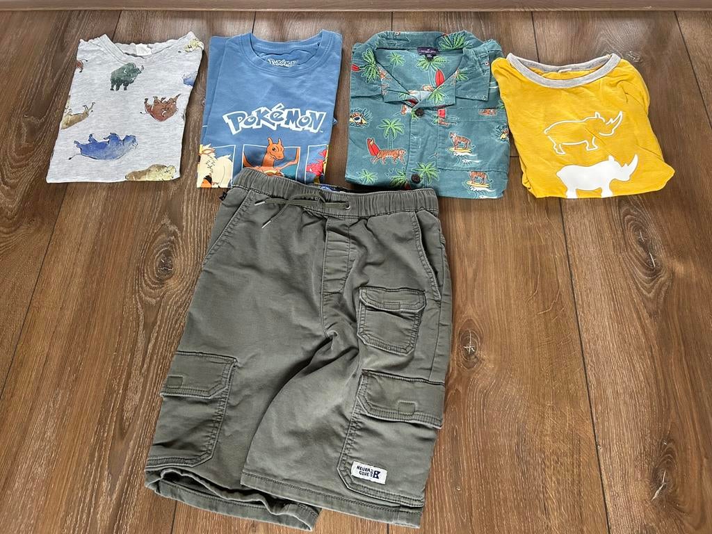 Set jongens kleding zomer mt 140, Ophalen of Verzenden, Gebruikt, Maat 140