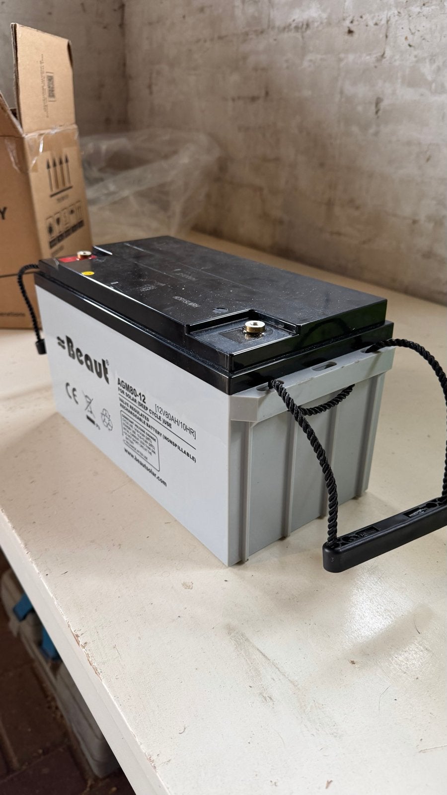 Beaut AGM80-12 Accu 12V 80Ah Deep Cycle met CTEK MXS 5.0 Lad, Gebruikt, Universele onderdelen