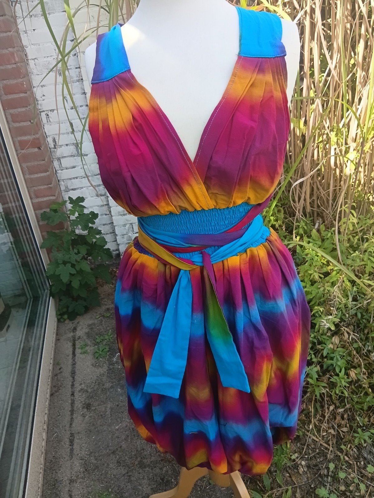 ballonjurk batik katoenen stof Ghana 2 zakken, Kleding | Dames, Ophalen of Verzenden, Nieuw