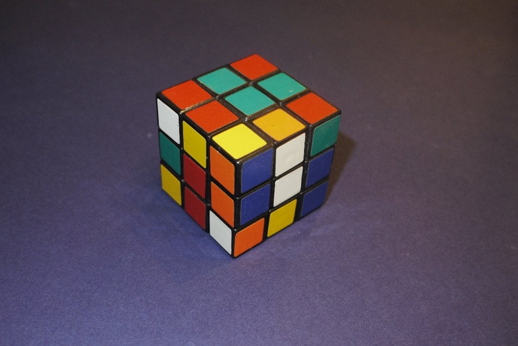 Rubiks kubus origineel jaren 80, Ophalen of Verzenden, Minder dan 500 stukjes, Zo goed als nieuw, Rubik's of 3D-puzzel