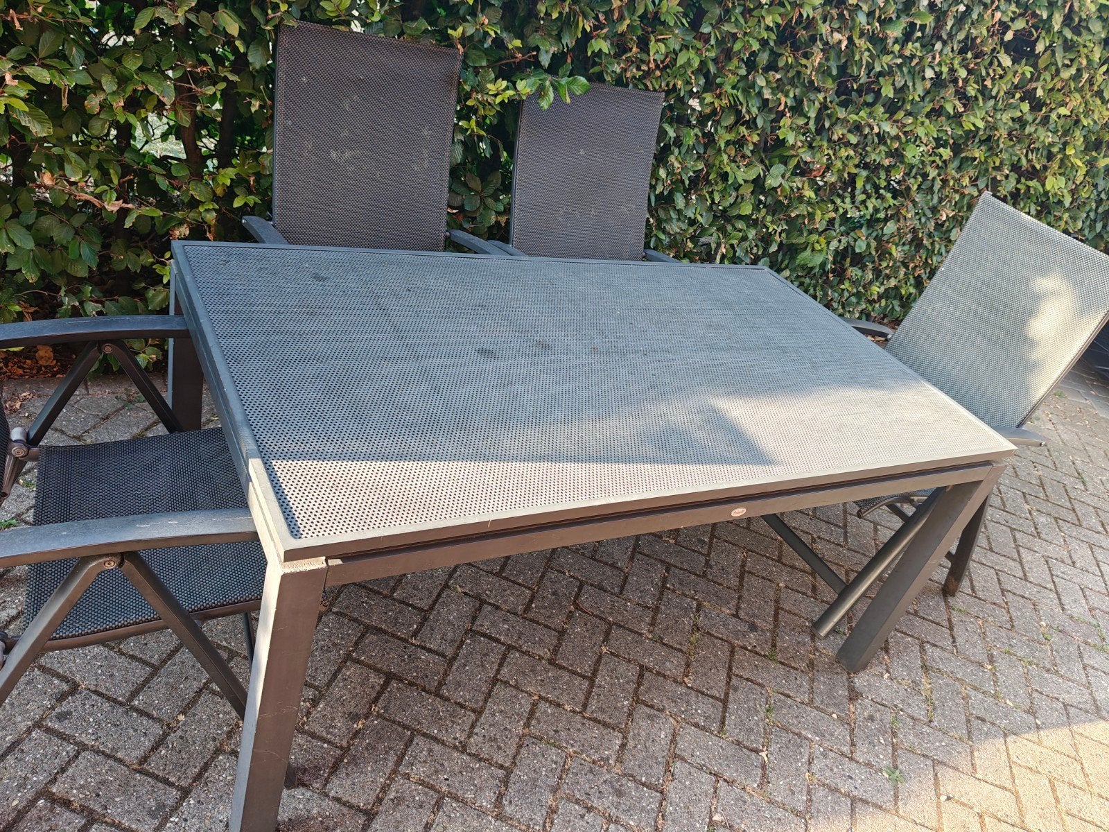 Hartman tuintafel - Rechthoekig - Gebruikt, Ophalen, Gebruikt, Rechthoekig, Metaal