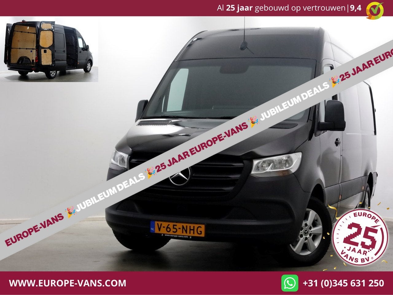 Mercedes-Benz Sprinter 314 CDI 143pk RWD L2H2 Airco/Navi/Cam, Achterwielaandrijving, Gebruikt, Euro 6, 2000 kg