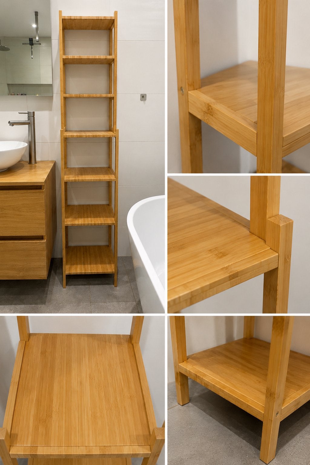 IKEA RÅGRUND bamboe badkamerkast / stellingkast, Ophalen, Gebruikt