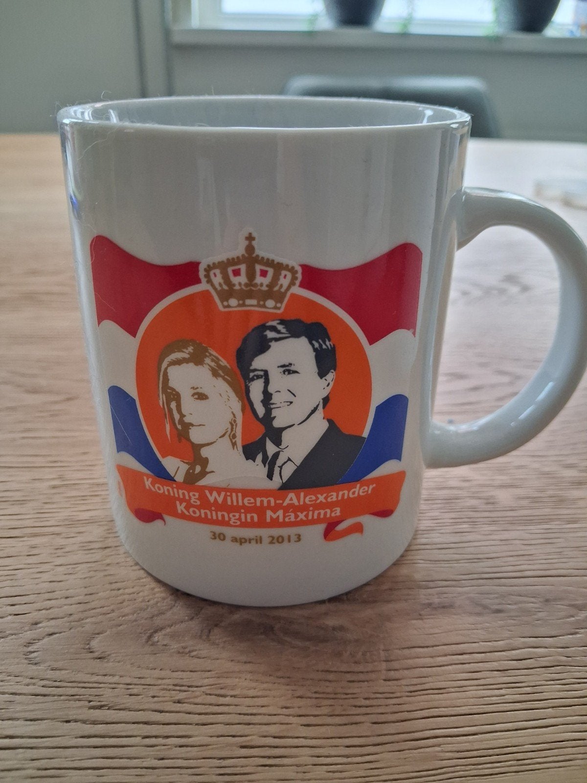 Willem Alexander & Máxima Herdenkingsmok 2013, Ophalen of Verzenden, Gebruikt, Nederland, Servies