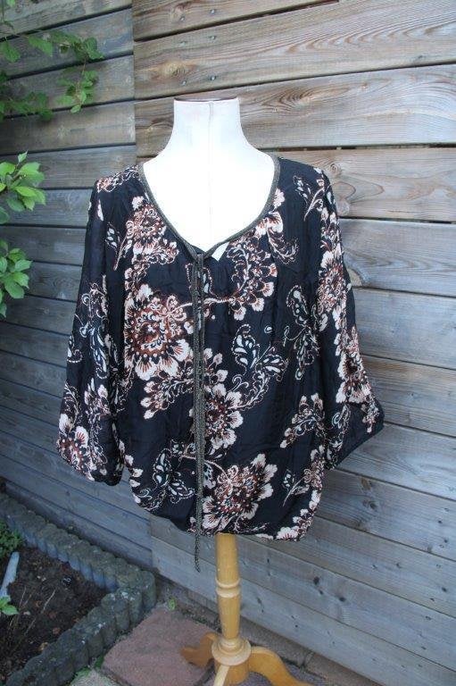 Blouson zwart/ bruin/ beige Paprika mt L (48) Vaste prijs, Zwart, Maat 46/48 (XL) of groter, Ophalen of Verzenden, Zo goed als nieuw