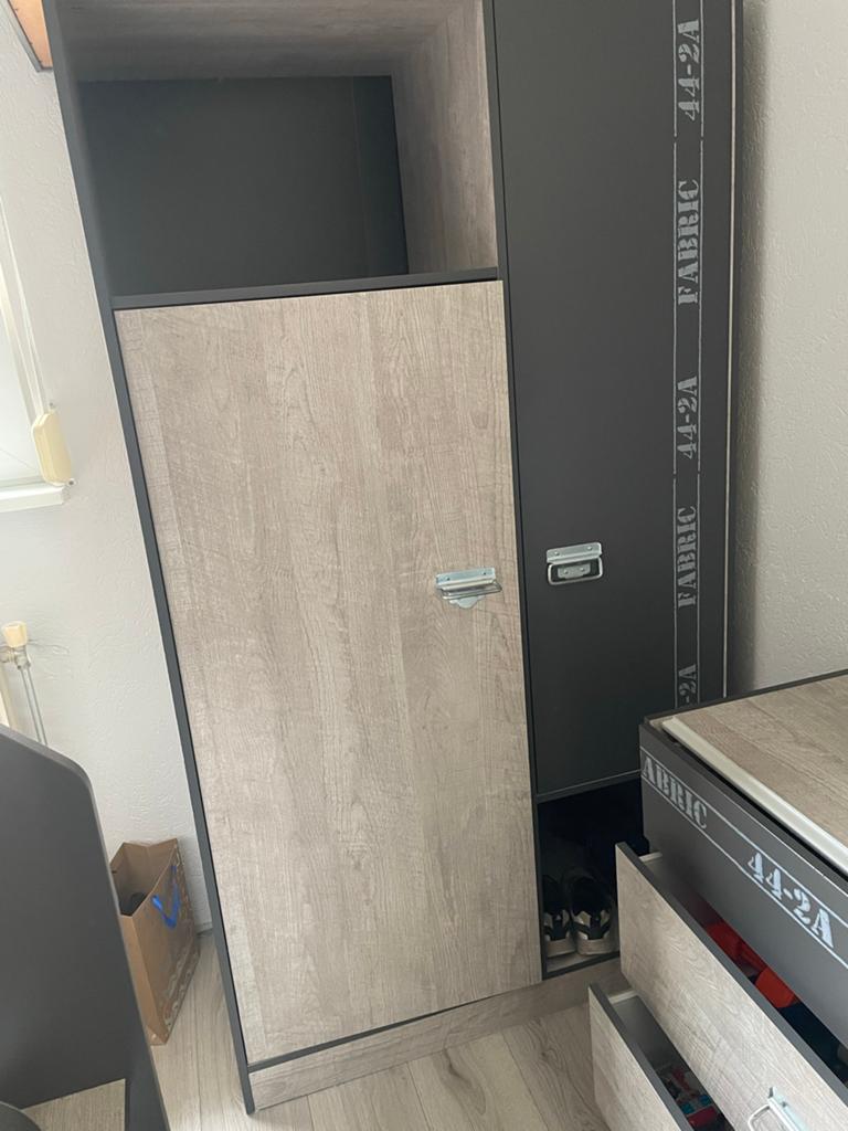Complete kinderkamer met halfhoogslaper en bureau, Ophalen, Gebruikt, Jongetje of Meisje