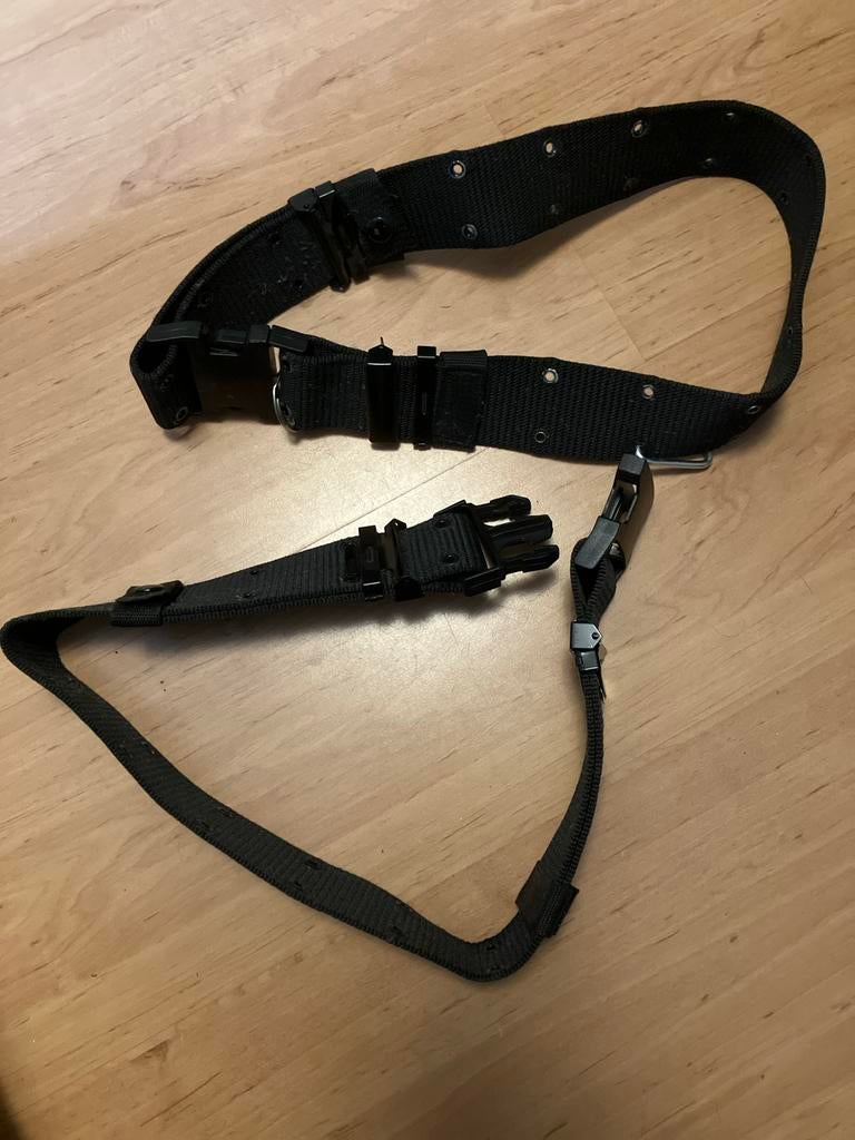 2x Zwarte percussie riem met gesp, Ophalen of Verzenden, Gebruikt, Overige soorten