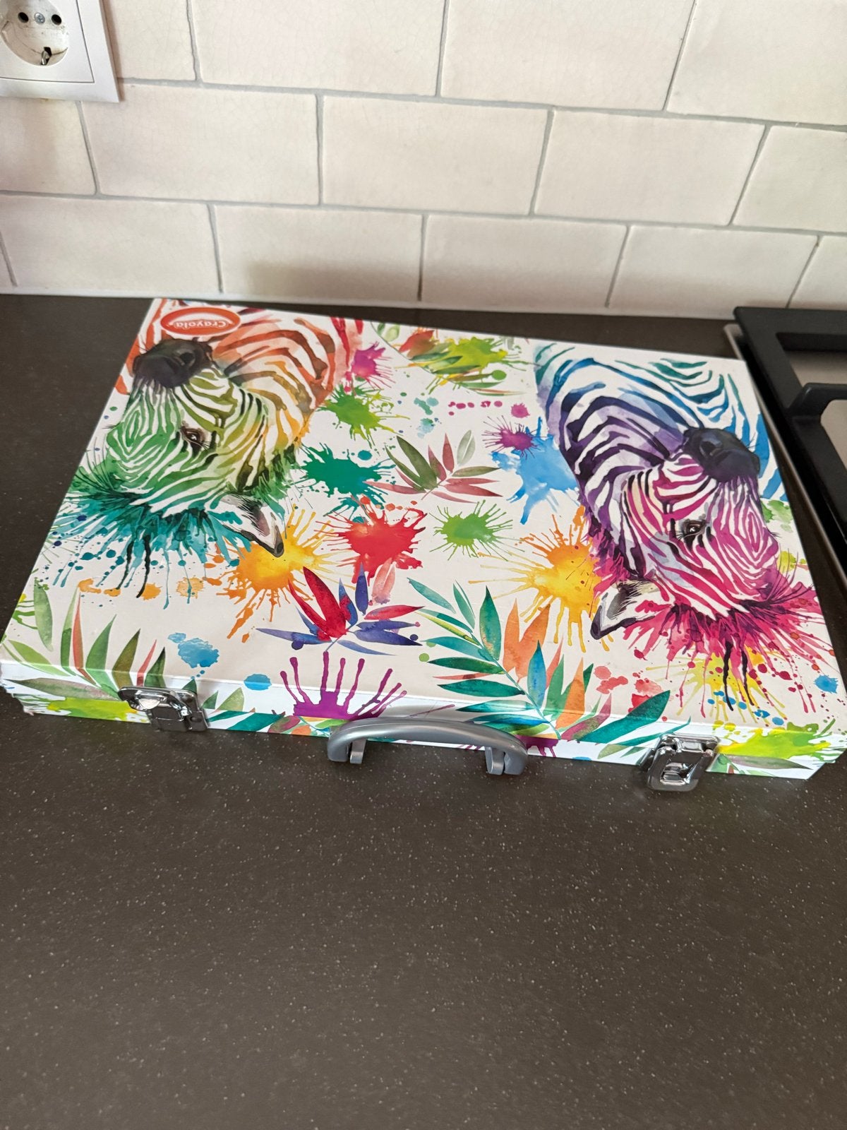 Crayola Tekenset Zebra Koffer - Markers, Potloden, Krijt, Ophalen, Gebruikt, Overige typen
