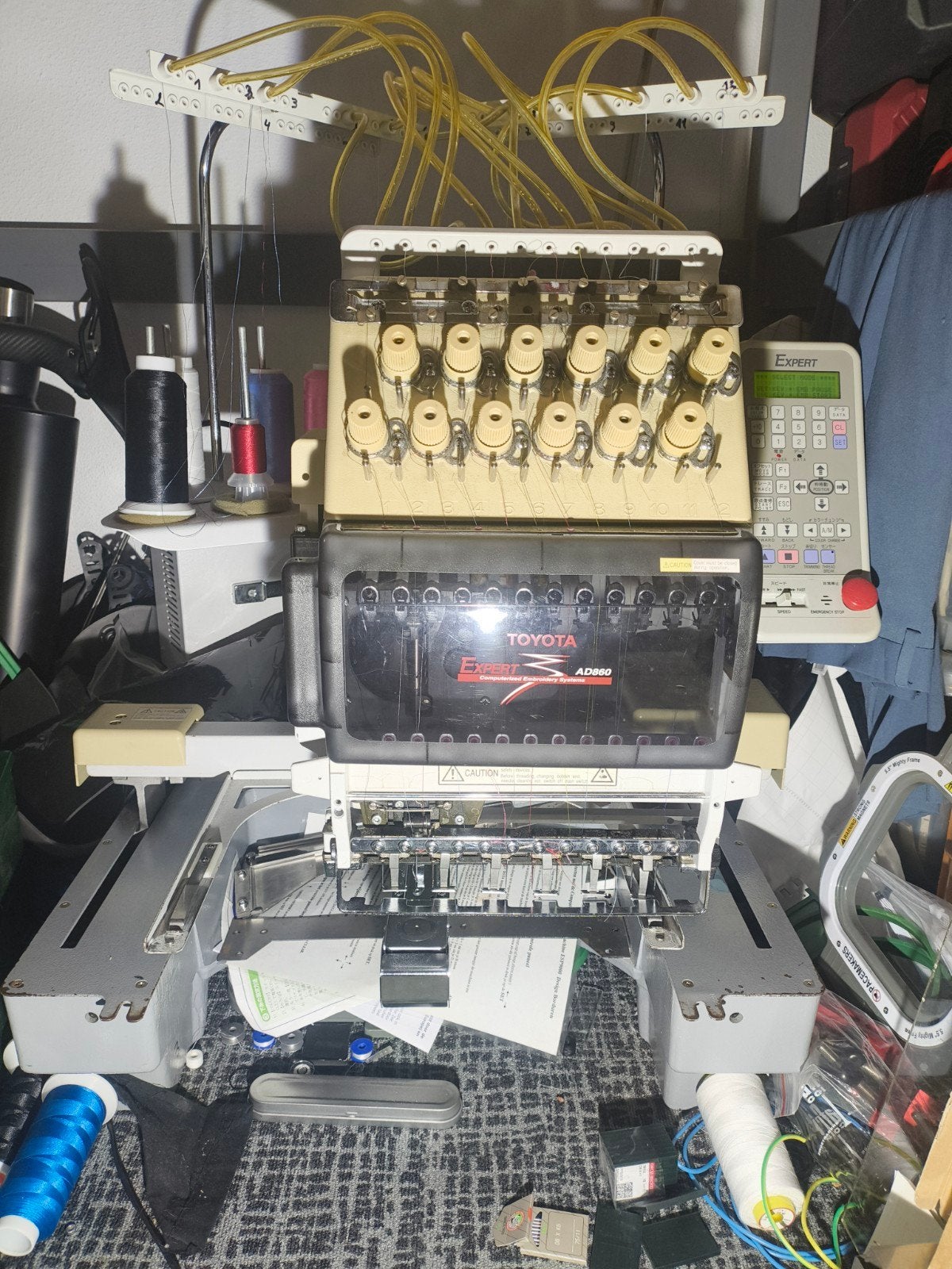 Toyota AD860 Borduurmachine, Ophalen, Gebruikt, Machineborduren, Borduurmachine
