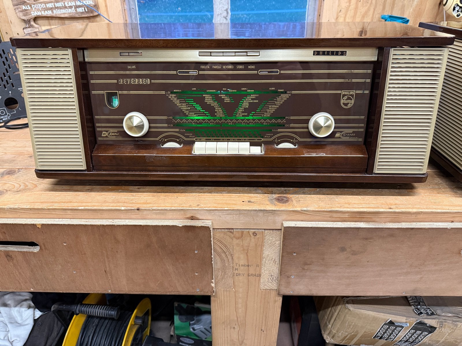 Philips Reverbeo Buizenradio Radiomeubel Antiek bijna nieuw, Ophalen