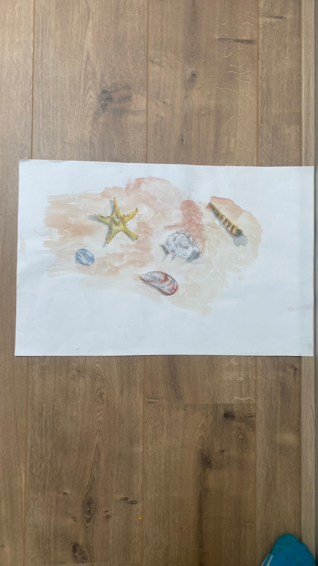 Mooi schelpen schilderij perfect voor op de muur, Ophalen