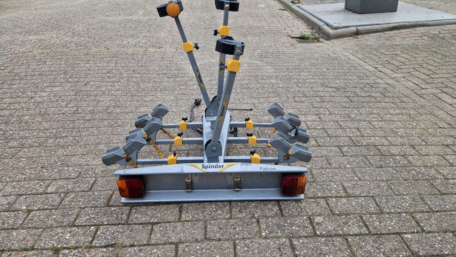 Spinder Falcon fietsendrager voor 3 fietsen, Ophalen, 3 fietsen of meer, Gebruikt, Trekhaakdrager
