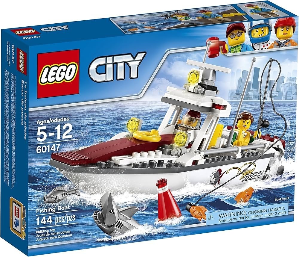 Lego City 60147 Vissersboot - Compleet met instructies, Kinderen en Baby's, Speelgoed | Duplo en Lego, Lego, Ophalen of Verzenden